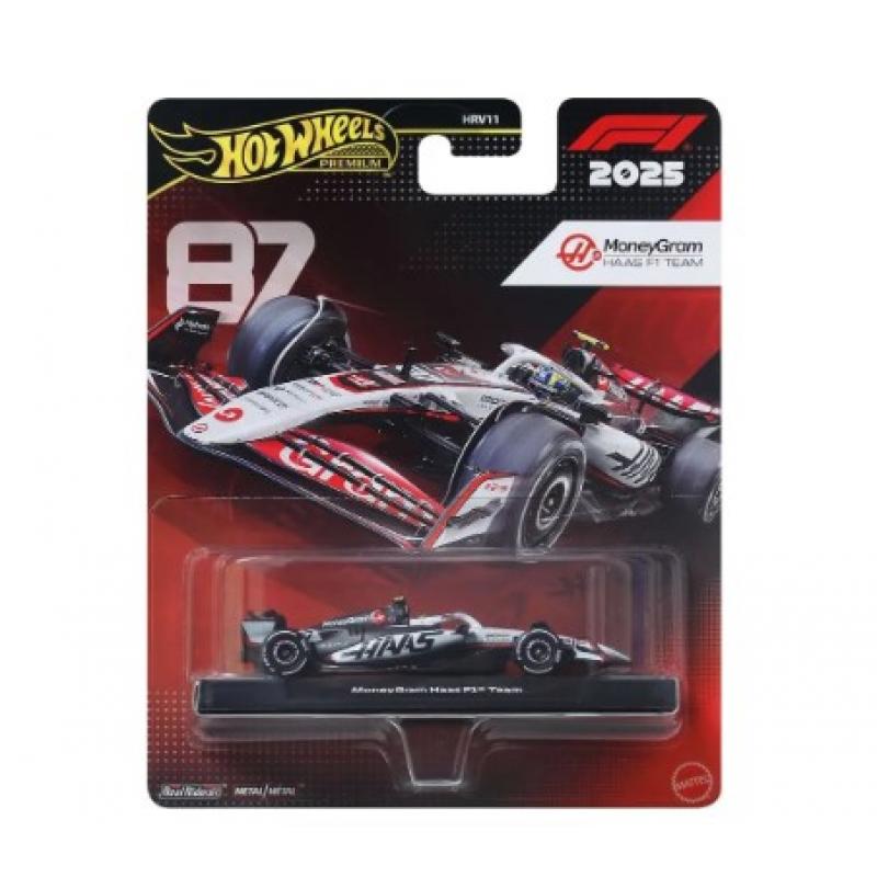 Formula 1 Hot Wheels Premium Die-Cast Vehicle 1/64 MoneyGram Haas F1 Team