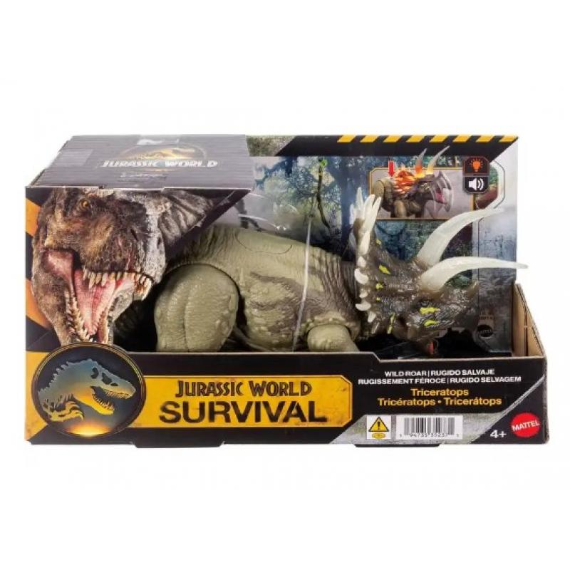 Jurassic World: Survival Action Figure Wild Roar Triceratops 31 cm