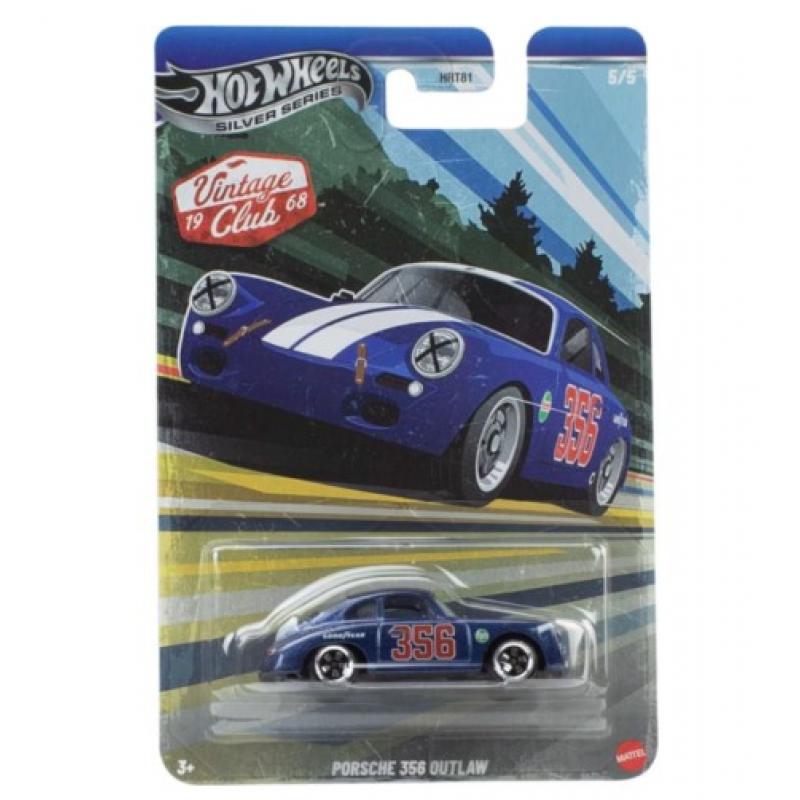 Hot Wheels Silver Series Die-Cast 1/64 Vintage - Porsche 356 Outlaw