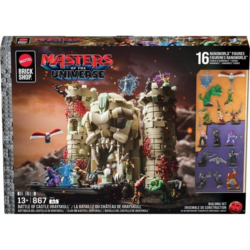 Masters of the Universe Mattel Brick Shop Construction Set Castle Grayskull