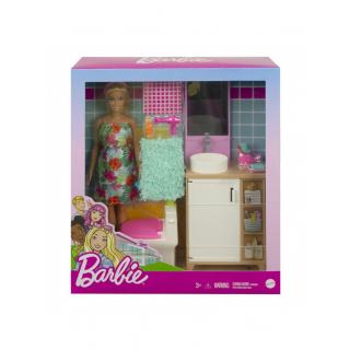 Μπάνιο - Barbie Δωμάτιο με Κούκλα
