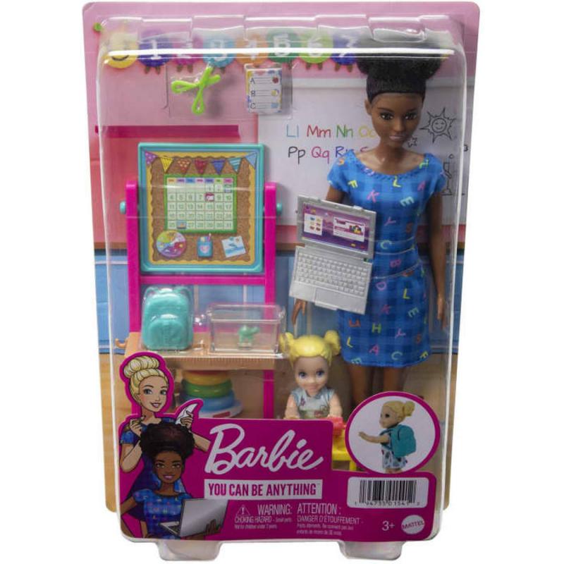 Σετ Επαγγέλματα με Παιδάκια και Ζωάκια - Barbie Παιδίατρος (Μελαχρινή)