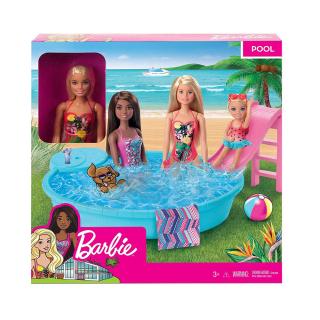 Barbie Νέα Εξωτική Πισίνα με Κούκλα