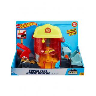 Super Fire House Rescue - Hot Wheels City - Σούπερ Πίστες