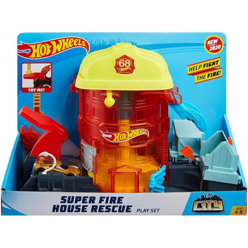 Super Fire House Rescue - Hot Wheels City - Σούπερ Πίστες