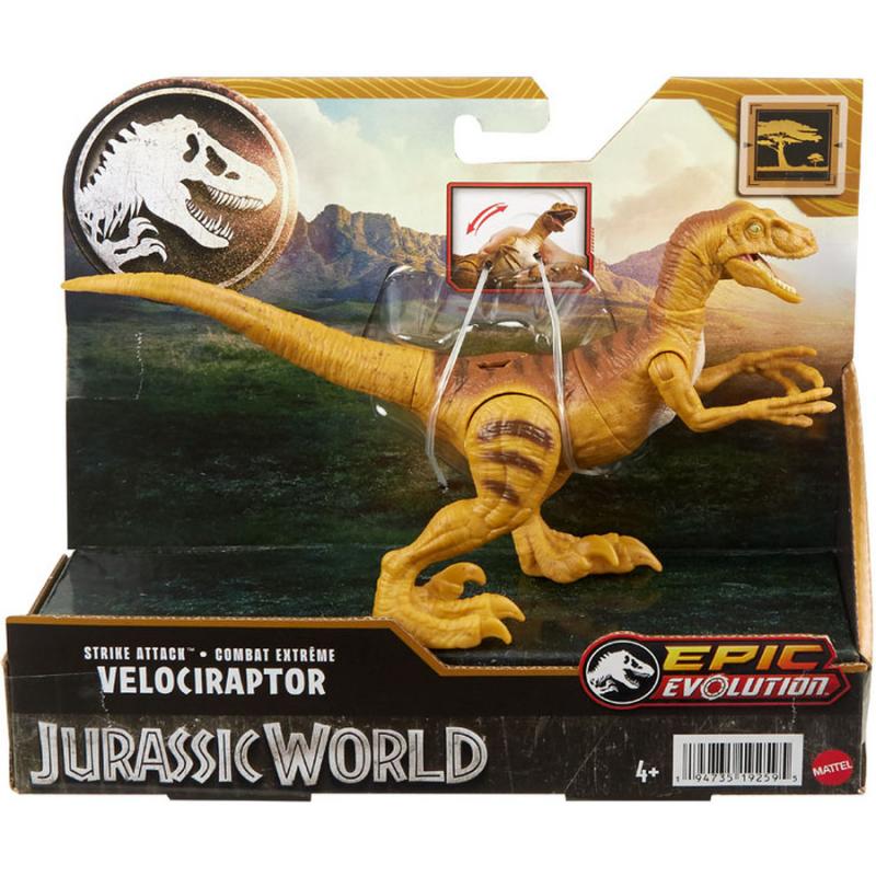 Jurassic World Epic Evolution - Νέες Βασικές Φιγούρες Δεινοσαύρων - Danger Pack Velociraptor