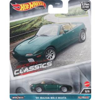 Hot Wheels Συλλεκτικά Αυτοκινητάκια Premium Modern Classics - '91 Mazda MX-5 Miata