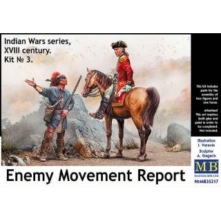 Master Box - Enemy Movement Report. Indian Wars Series, XVIII century. Kit No. 3 in 1:35