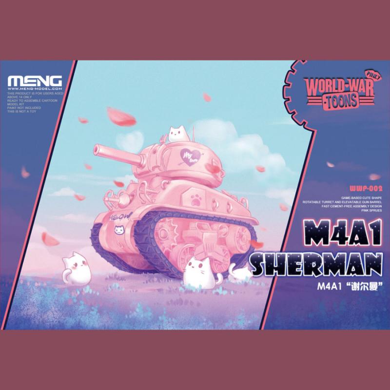 MENG-Model: M4A1 Sherman (Cartoon Model,Pink Color)