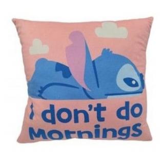 Lilo & Stitch Pillow Stitch I don't do mornings 40 cm