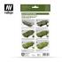 AFV Painting System - Vallejo 6x8ml Air Colour Set - Modern Russian Green 78408