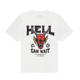 Stranger Things T-Shirt Hell Can Wait (white) L