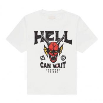 Stranger Things T-Shirt Hell Can Wait (white) M