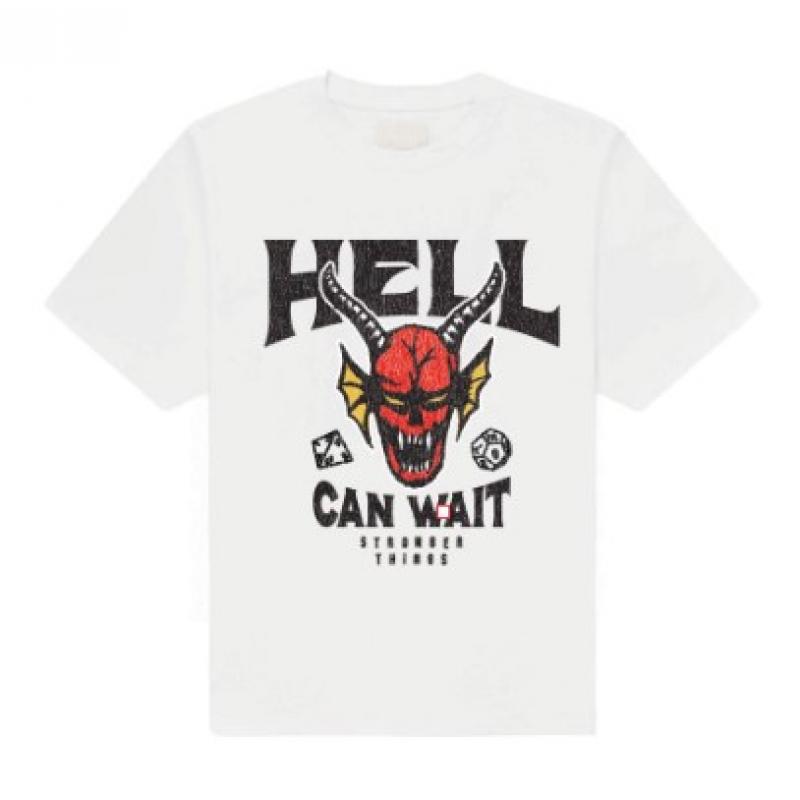 Stranger Things T-Shirt Hell Can Wait (white) M
