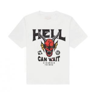 Stranger Things T-Shirt Hell Can Wait (white) XL