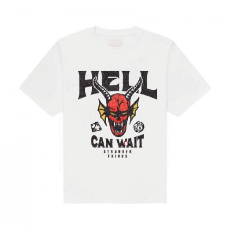Stranger Things T-Shirt Hell Can Wait (white) XL