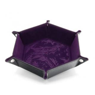 CritStones Folding Dice Tray Dragon Skin Edition Purple