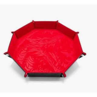 CritStones Folding Dice Tray Dragon Skin XL Edition Red