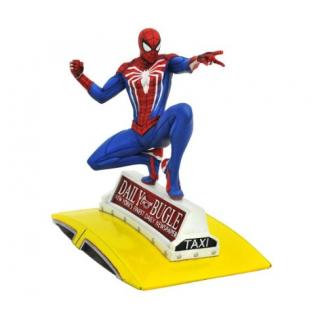 Spider-Man 2018 Marvel Video Game Gallery PVC Statue Spider-Man on Taxi 23 cm