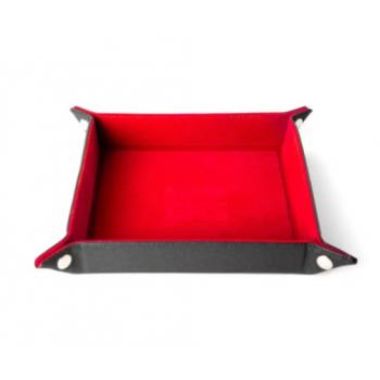 FanRoll Folding Dice Tray Velvet Red
