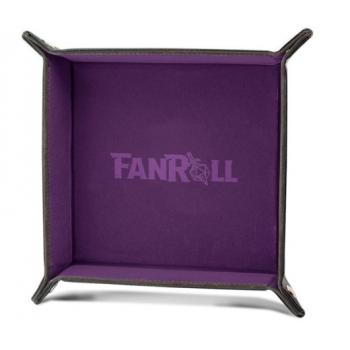 FanRoll Folding Dice Tray Velvet Purple