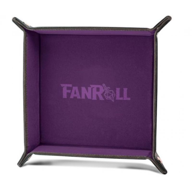 FanRoll Folding Dice Tray Velvet Purple