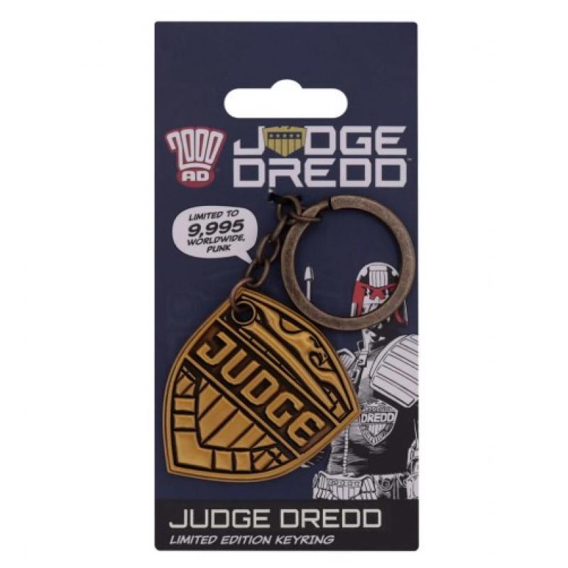 2000 AD Keychain Judge Dredd Badge Limited Edition