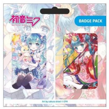 Hatsune Miku Pin Badges 2-Pack Set