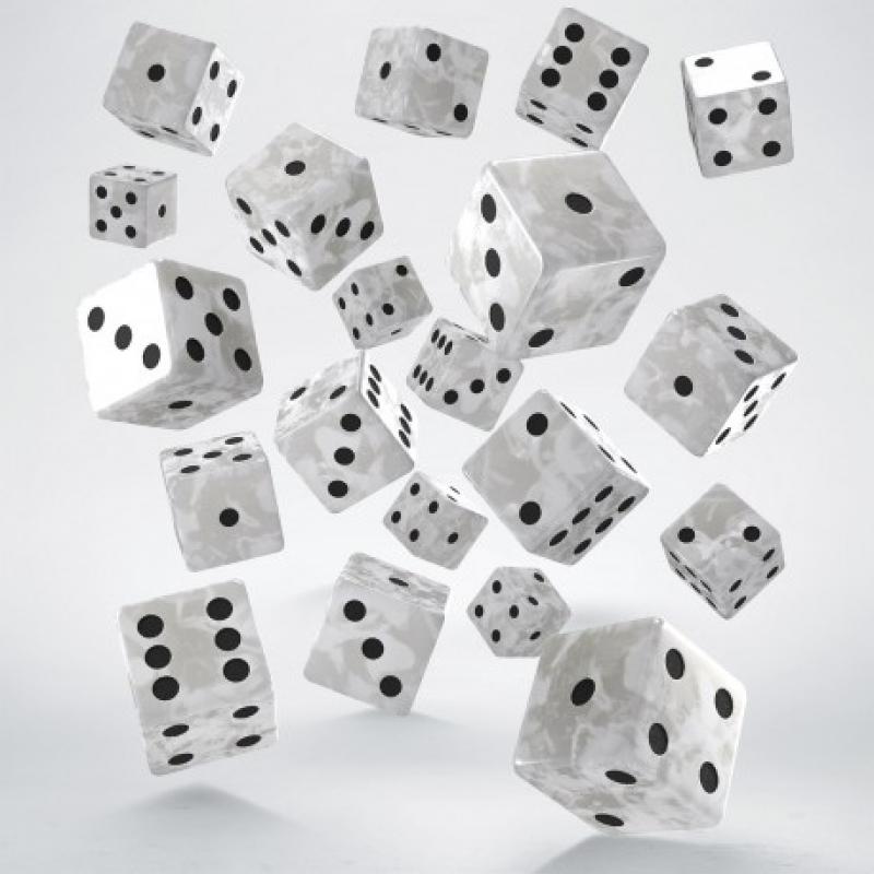 Q Workshop Dice Set Full Pack D6 Pearl (20)