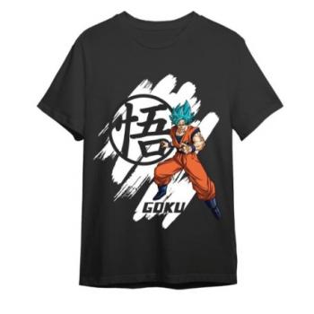 Dragon Ball T-Shirt Super Goku Super Saiyan Blue Black XL