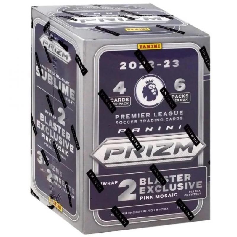 2022-23 Panini Prizm English Premier League Soccer Trading Cards Blaster Box (6 packs of 4 Cards)