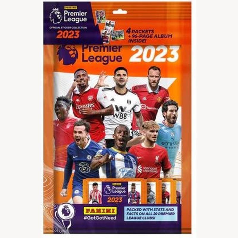 Panini Premier League 2023 Mega Starter Pack Sticker Album (4 Sticker Packs + 96 pages Album)