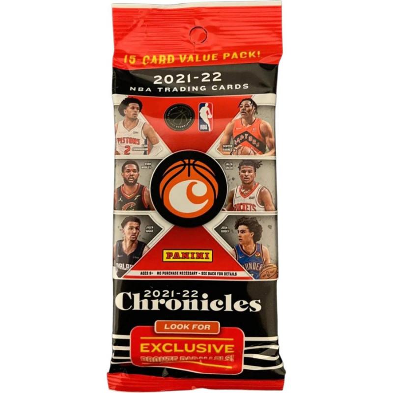 NBA Chronicles 2021-22 Basketball Cards Fat Pack (includes 15 cards)