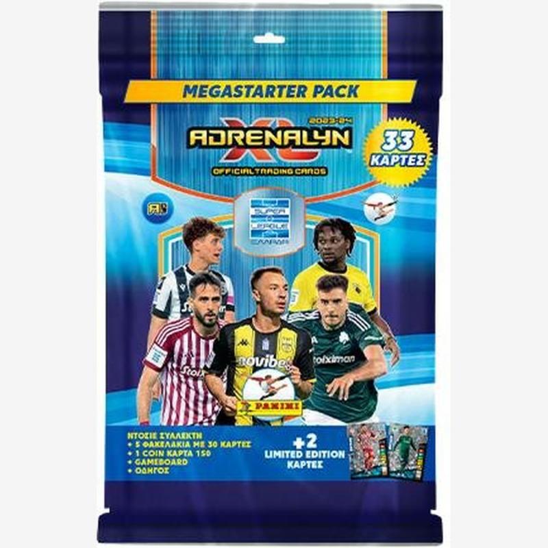 Panini Super League Adrenalyn 2023-24 Mega Starter Pack (6 Φακ. + 1 Coin Card + Αλμπουμ + Οδηγός)