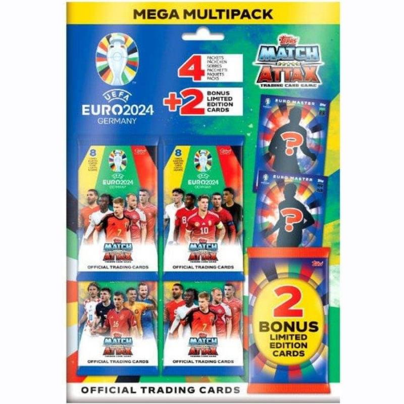 Topps Uefa Euro 2024 Trading Cards Mega Multipack