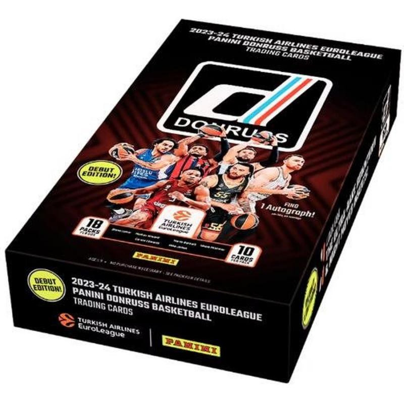 Panini 2023-24 Donruss Turkish Airlines Euroleague Hobby Box (18 Packs x 10 cards inside)