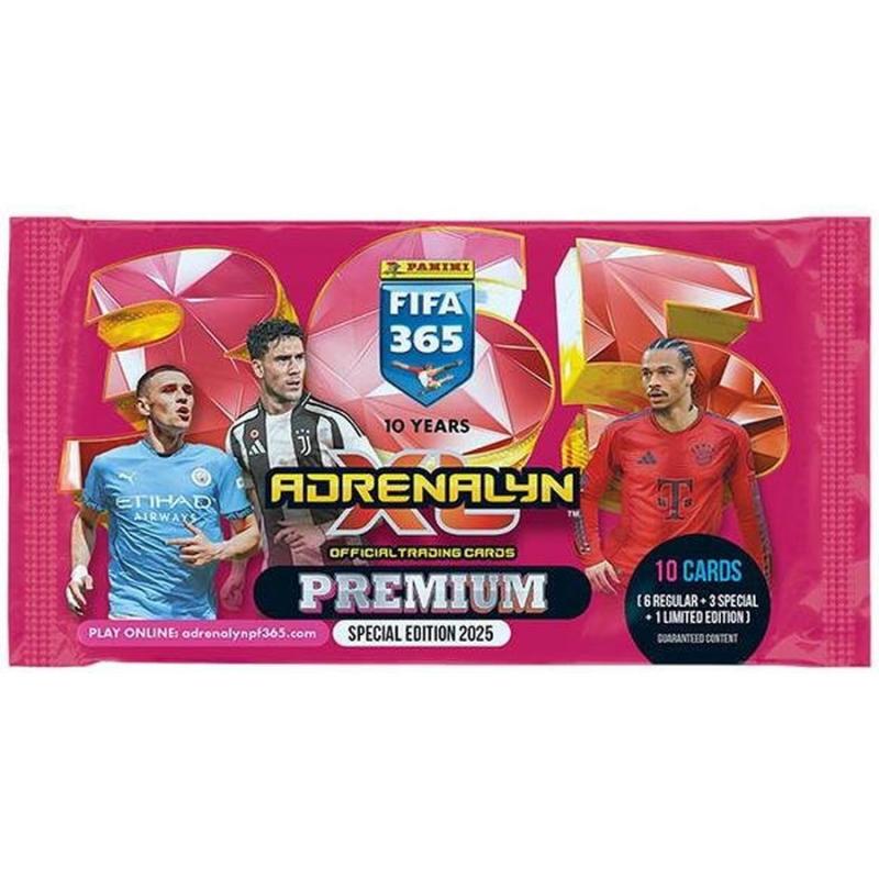 Panini Fifa 365 2025 Adrenalyn Premium Booster Pack (6 Κάρτες + 3 Special + 1 Limited)