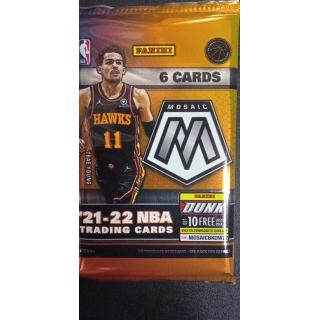NBA Panini Mosaic Prizms 2021-22 NBA Cards Pack (6 Cards per Pack)