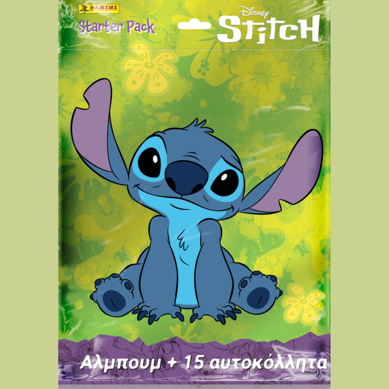 Panini Disney Stitch 2025 Starter Pack Stickers (Album + 15 Stickers)