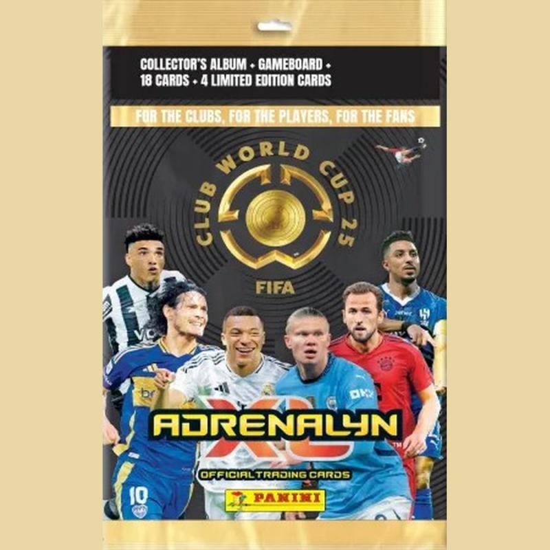 Panini Fifa Club World Cup 2025 Adrenalyn Mega Starter Pack (Album + 18 Cards + 4 Limited Edition)