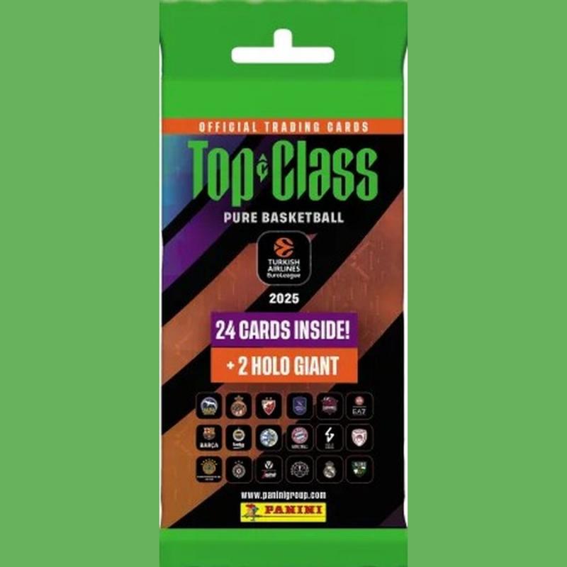Panini Euroleague Top Class 2025 Κάρτες Premium Pack ( 24 cards + 2 Holo Giants)