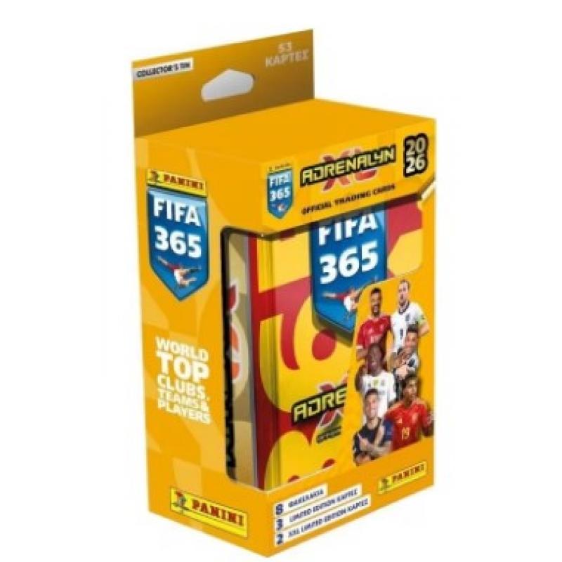 Panini Fifa 365 2026 Adrenalyn Metal Classic Tin (8 Φακελάκια + 3 Lim. Ed. + 2 XXL Lim. Ed.)