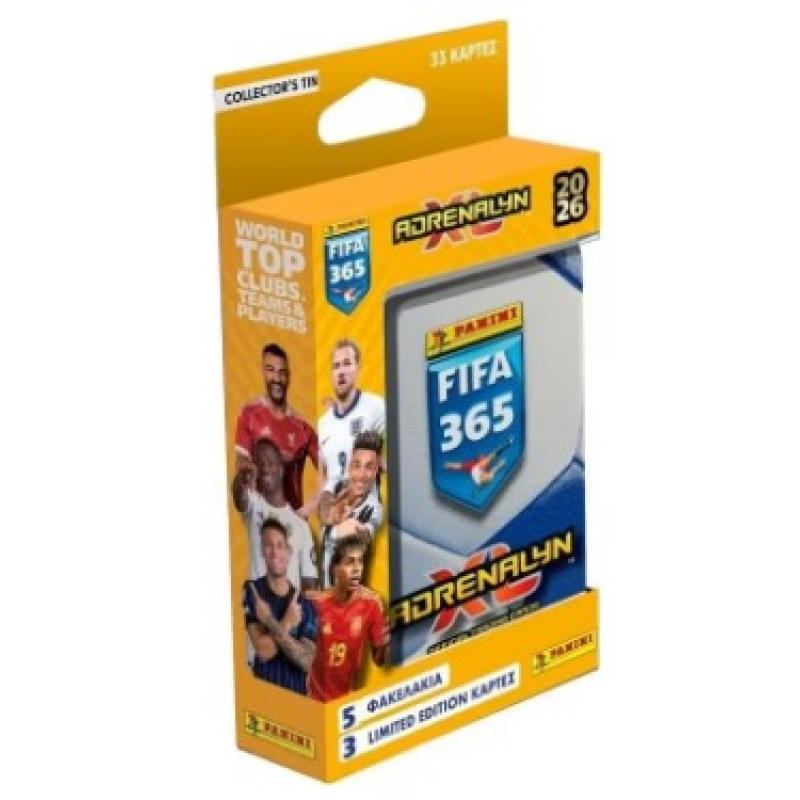 Panini Fifa 365 2026 Adrenalyn Collector's Tin (5 Φακελάκια + 3 Lim. Ed.)