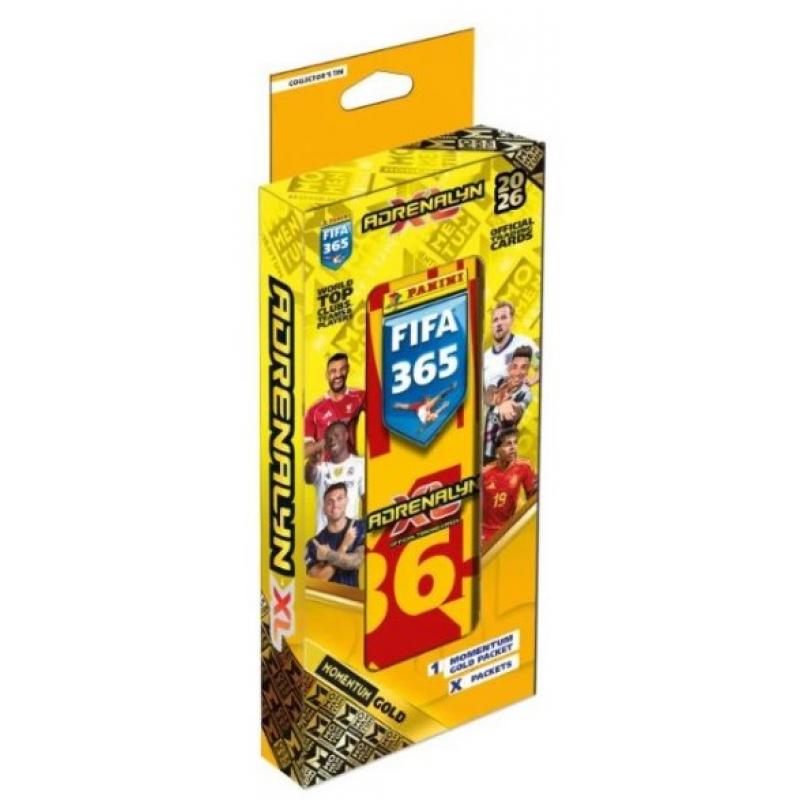 Panini Fifa 365 2026 Adrenalyn Metal Pencil Tin (6 Rising Stars + 2 Momentum + 1 Lim. Ed. + 2 Φακ.)