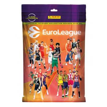 Panini Euroleague 2026 Stickers Starter Pack ( Album + 4 packets x 5 stickers)