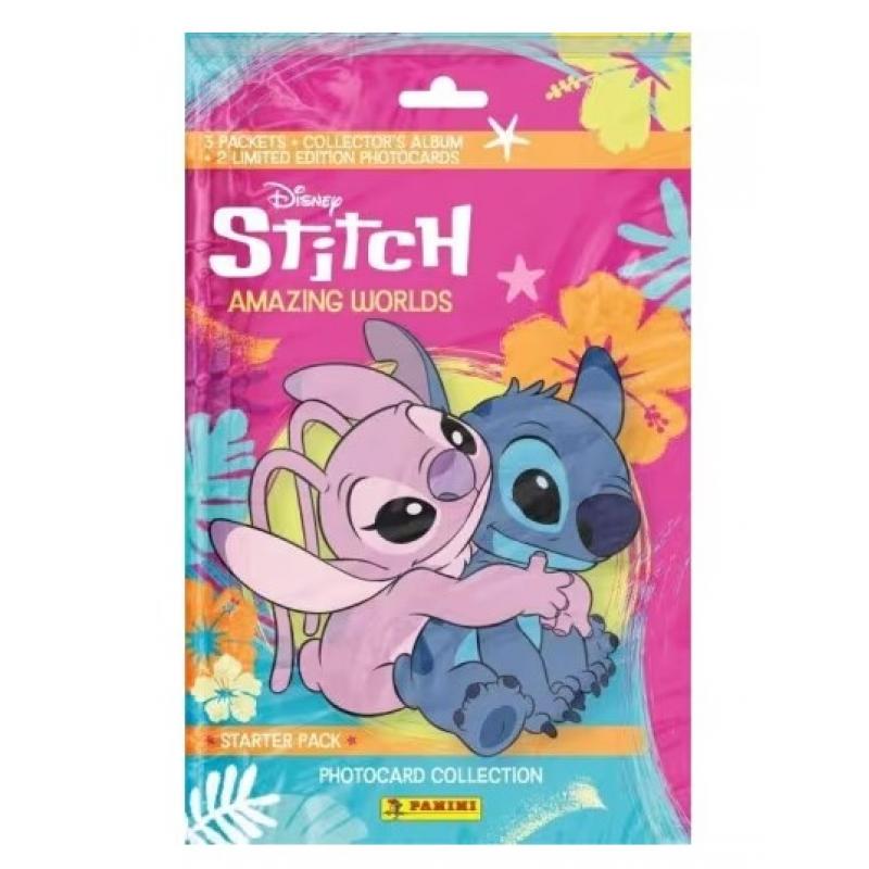 Panini Disney Stitch Photocards Starter Pack (Αλμπουμ + 3 Φακ. χ 5 Φωτοκάρτες + 2 Lim. Edition)