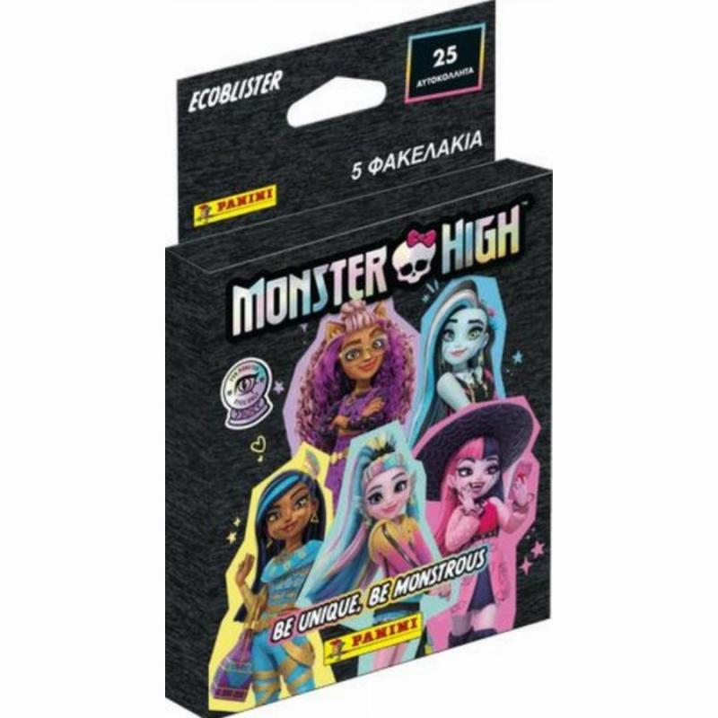 Panini Monster High Mini Blister (5 Φακ. χ 5 Αυτοκόλλητα)