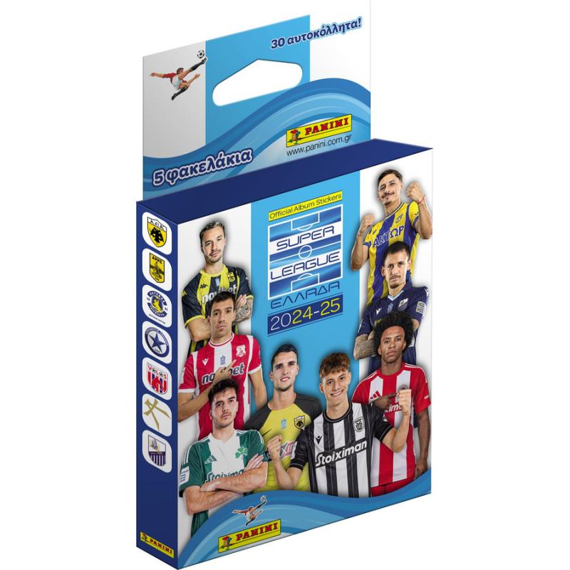 Panini Super League 2024-2025 Blister Αυτοκόλλητα (5 φακ. χ 6 αυτ.)