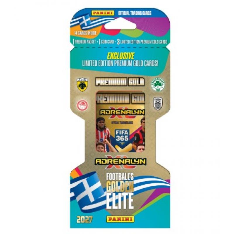 Panini Fifa 365 2027 Adrenalyn Premium Gold Blister (1 Premium φ. + 1 Coin Card + 3 Lim. Ed. Cards)