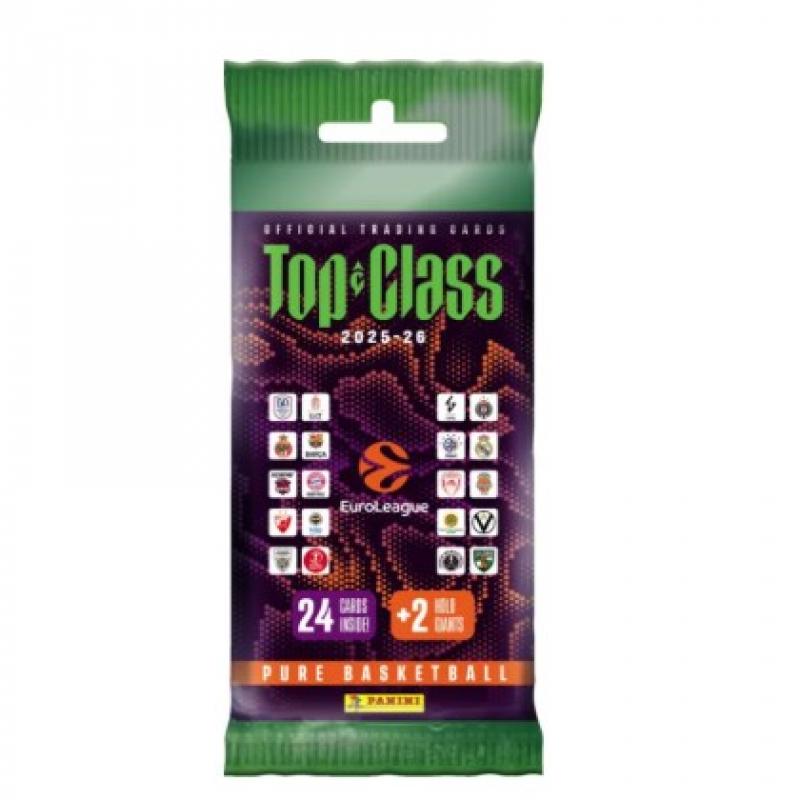 Panini Euroleague Top Class 2026 Fat Pack (24 Cards + 2 Holo Giants)